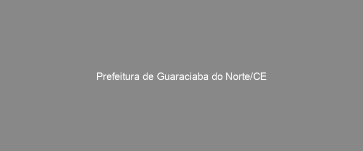 Provas Anteriores Prefeitura de Guaraciaba do Norte/CE